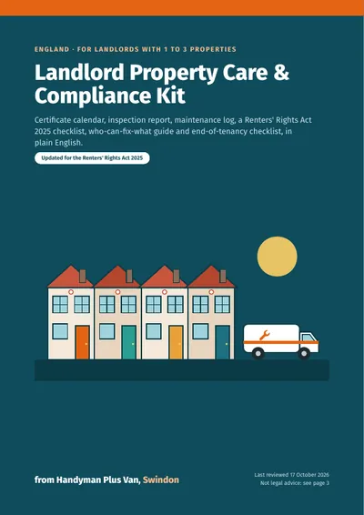 Cover of the Landlord Property Care & Compliance Kit (England)
